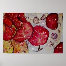 Zee Druivenbladeren Poster