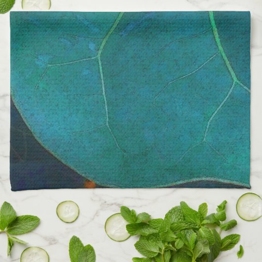 Zee Druivenbladeren Theedoek (Gevouwen)
