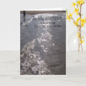 Zee-echtgenoot Persoonlijke Huwelijksverjaardag Kaart (Gele Bloem)