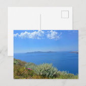 Zee Eegean Coastline Santorini Griekenland Briefkaart (Voorkant / Achterkant)