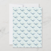 Zee Eenhoorn Narwal waterverf 1e verjaardag Kaart (Achterkant)