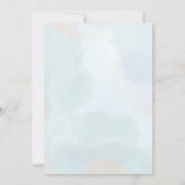 Zee eerste verjaardagsuitnodiging kaart (Achterkant)