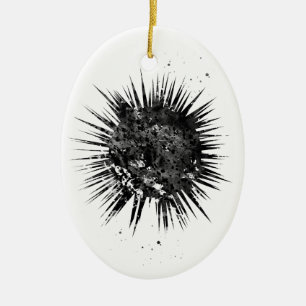 Zee-egel Keramisch Ornament