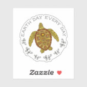 Zee elke dag weer om de aarde te draaien sticker (Vel)