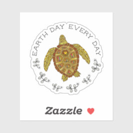 Zee elke dag weer om de aarde te draaien sticker