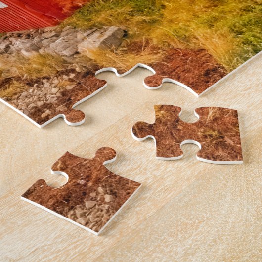 Zee- en bergachtige Uitzichten in Lofoten Nordland Legpuzzel (Zijkant)