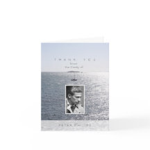 Zee en boot Foto Lijst Sympathie Dank u