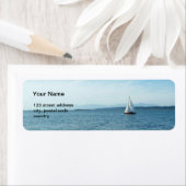 zee- en bootadreslabel etiket (Insitu)