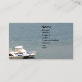 Zee en boten visitekaartje