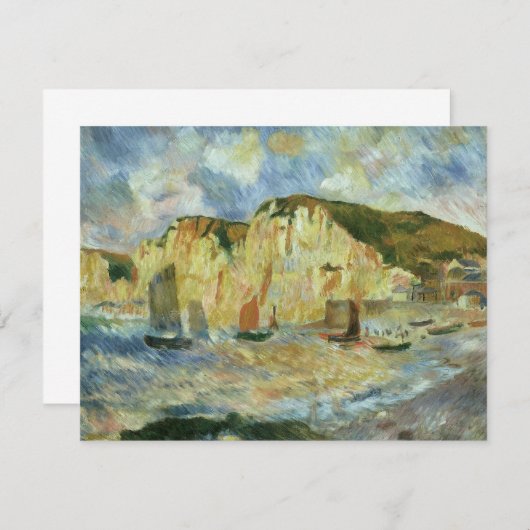 Zee en Cliffs van Pierre Renoir,  Kunst (Voorkant / Achterkant)