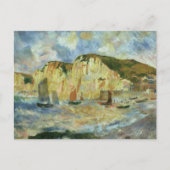Zee en Cliffs van Pierre Renoir, Kunst Briefkaart (Voorkant)