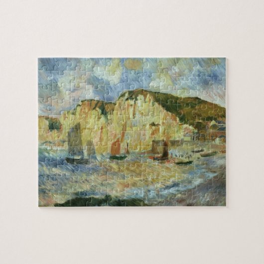 Zee en Cliffs van Pierre Renoir,  Kunst Legpuzzel (Horizontaal)
