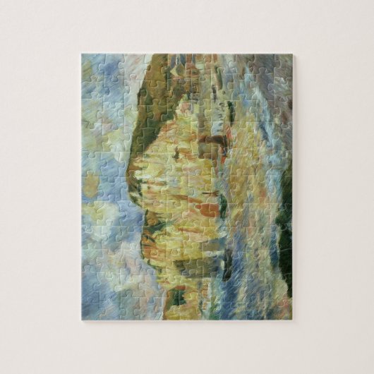 Zee en Cliffs van Pierre Renoir,  Kunst Legpuzzel (Verticaal)