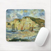 Zee en Cliffs van Pierre Renoir,  Kunst Muismat (Met muis)