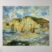 Zee en Cliffs van Pierre Renoir,  Kunst Poster (Voorkant)