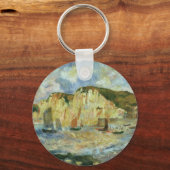 Zee en Cliffs van Pierre Renoir,  Kunst Sleutelhanger (Voorkant)