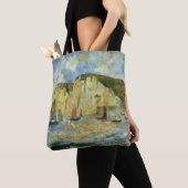 Zee en Cliffs van Pierre Renoir,  Kunst Tote Bag (Dichtbij)