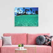 Zee en eiland, Indonesië Canvas Afdruk (Insitu (Woonkamer))
