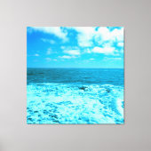 Zee en golven canvas afdruk (Voorkant)