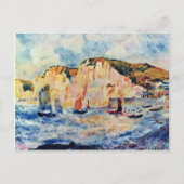 Zee en kliffen van Pierre-Auguste Renoir Briefkaart (Voorkant)