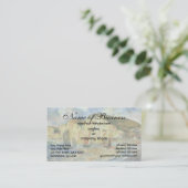 Zee en kliffen van Pierre Auguste Renoir Visitekaartje (Staand voorkant)