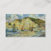 Zee en kliffen van Pierre Auguste Renoir Visitekaartje (Achterkant)