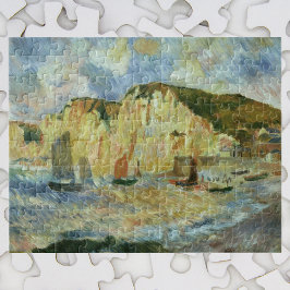 Zee en Kliffen van Pierre Renoir, Vintage Fine Art Legpuzzel