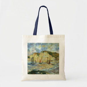 Zee en Kliffen van Pierre Renoir, Vintage Fine Art Tote Bag