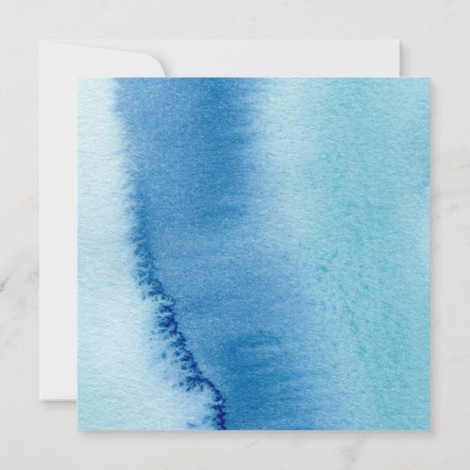 Zee en moderne Waterverf Kaart (Achterkant)