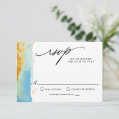 Zee en moderne Waterverf RSVP (Staand voorkant)