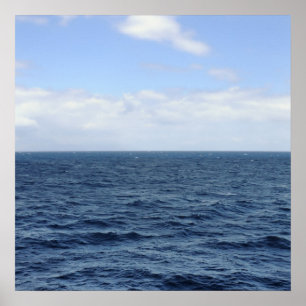 zee en poster aan de hemel