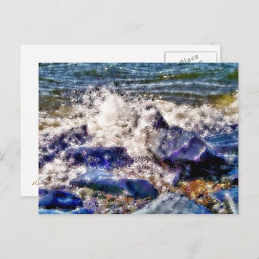 ZEE EN ROKKEN BRIEFKAART (Voorkant / Achterkant)