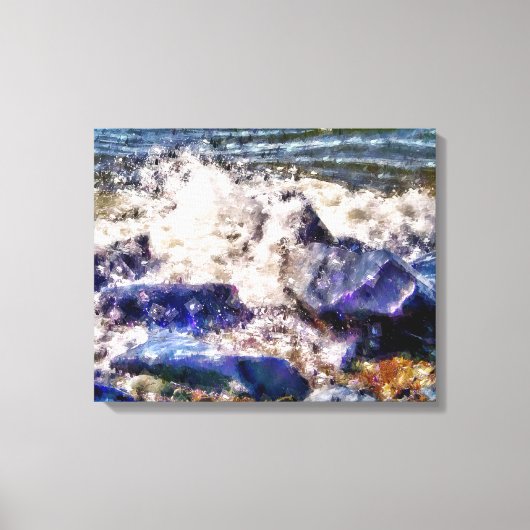 ZEE EN ROKKEN CANVAS AFDRUK (Voorkant)