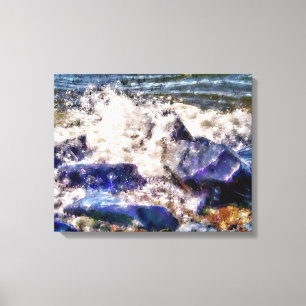 ZEE EN ROKKEN CANVAS AFDRUK