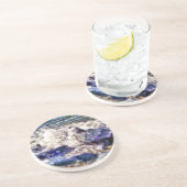 ZEE EN ROKKEN ZANDSTEEN ONDERZETTER (Zijkant)