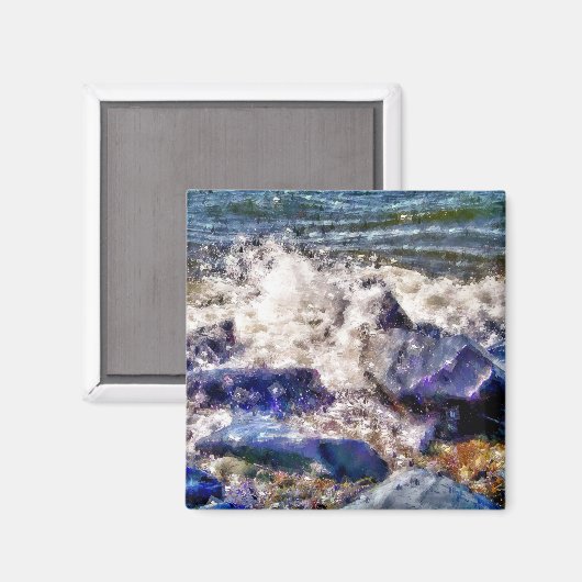 ZEE EN ROTSEN MAGNEET (Voorkant / Achterkant)