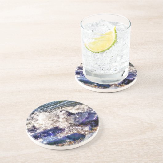 ZEE EN ROTSEN ZANDSTEEN ONDERZETTER (Zijkant)