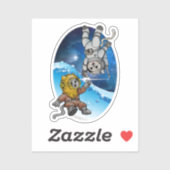 Zee en ruimte Katten - Voordelen PACR Sticker (Vel)