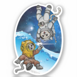 Zee en ruimte Katten - Voordelen PACR Sticker