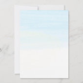 Zee en Scarlet Sail | Uitnodiging voor bruidsdouch (Achterkant)