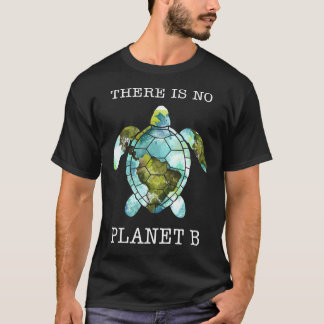Zee en schildpad Er is geen planet B shirt voor vr