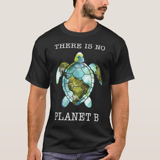Zee en schildpad Er is geen planet B shirt voor vr (Voorkant)