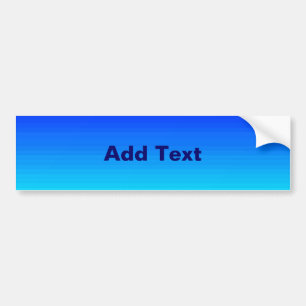 Zee en Sky Blue en Green Gradient Bumpersticker