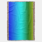 Zee en Sky Blue en Green Gradient Deken (Voorkant Verticaal)