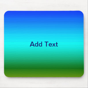 Zee en Sky Blue en Green Gradient Muismat