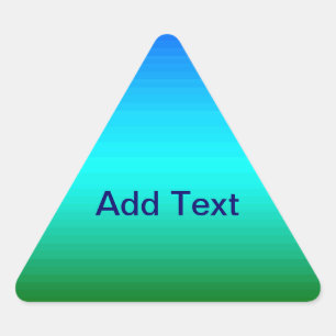 Zee en Sky Blue en Green Gradient Sticker