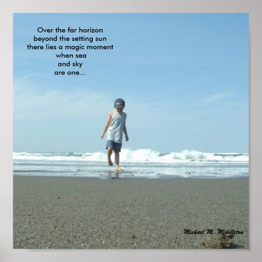 Zee en Sky Poster (Voorkant)