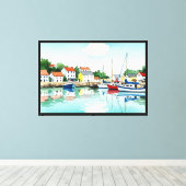 Zee en strand canvas afdruk (Insitu (Houten vloer))