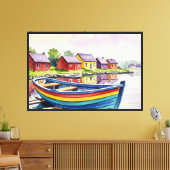Zee en strand canvas afdruk (Insitu (Woonkamer))