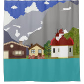 Zee en strand douchegordijn (Voorkant)